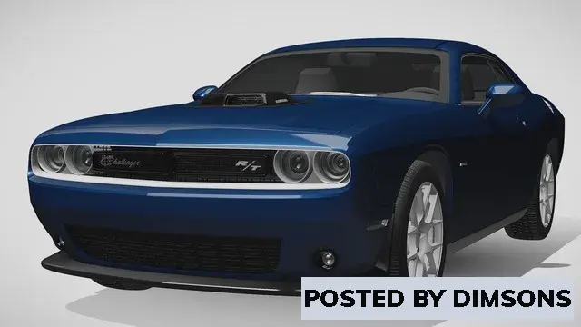 Vehicles, cars The Dodge Challenger R/T Shaker  - 3D Model