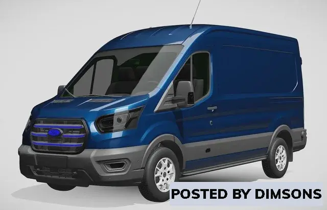 Vehicles, cars Ford e transit van l2h2 2022  - 3D Model