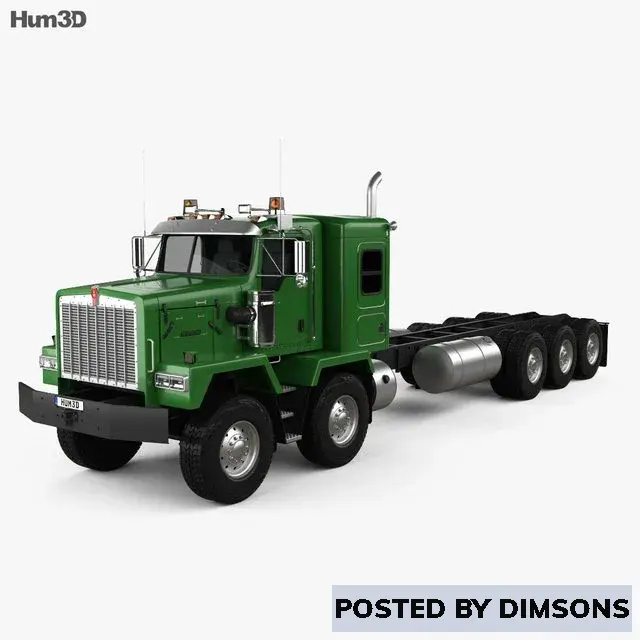 Vehicles, cars Kenworth C500 Chassis Truck 5axle 2001