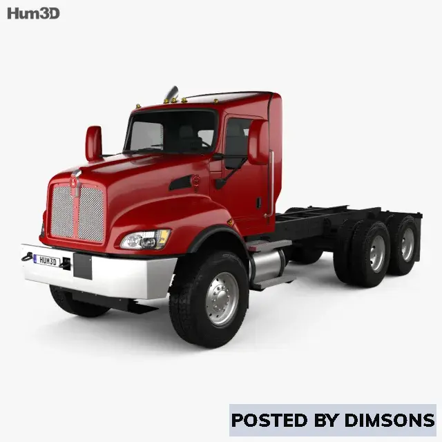 Vehicles, cars Kenworth T470 Chassis Truck 3-axle 2009