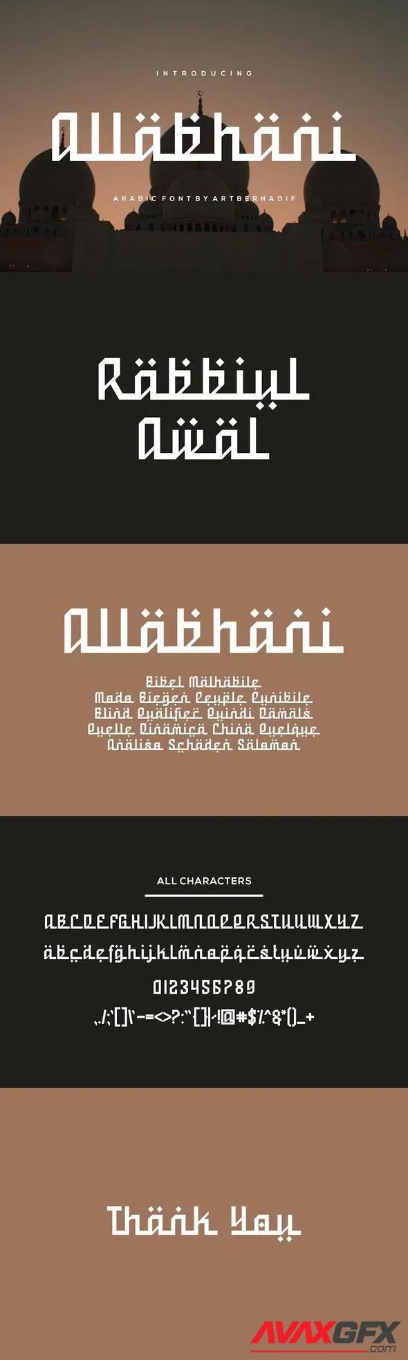 Allabhani Font