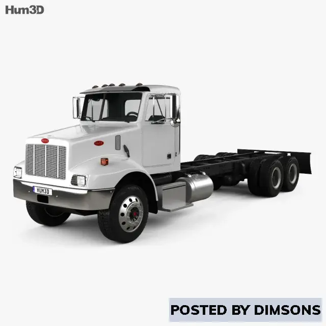 Vehicles, cars Peterbilt 330 Chassis Truck 3-axle 2003