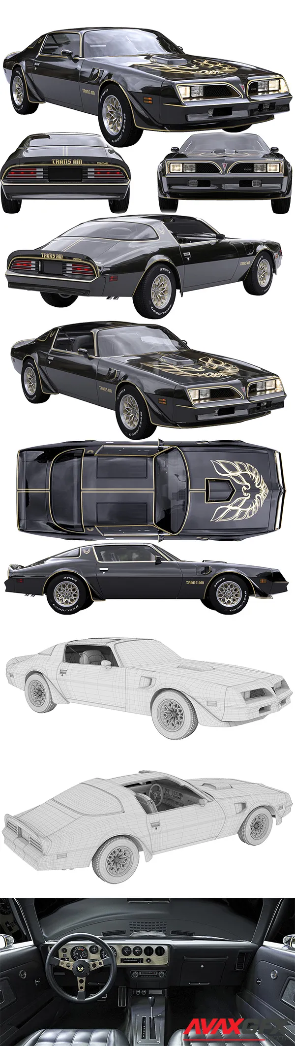 Pontiac Firebird Trans Am 1977 3D Model