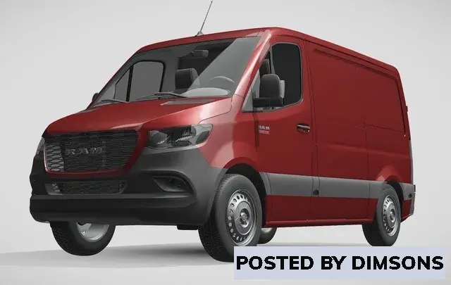 Vehicles, cars RAM Sprinter Panel Van L1H1 FWD 2019  - 3D Model