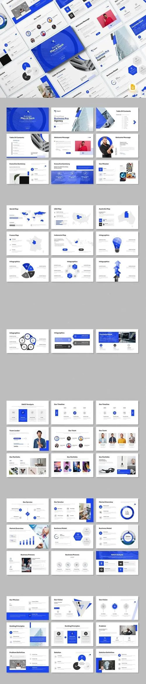 Business Plan & Deck PowerPoint Template