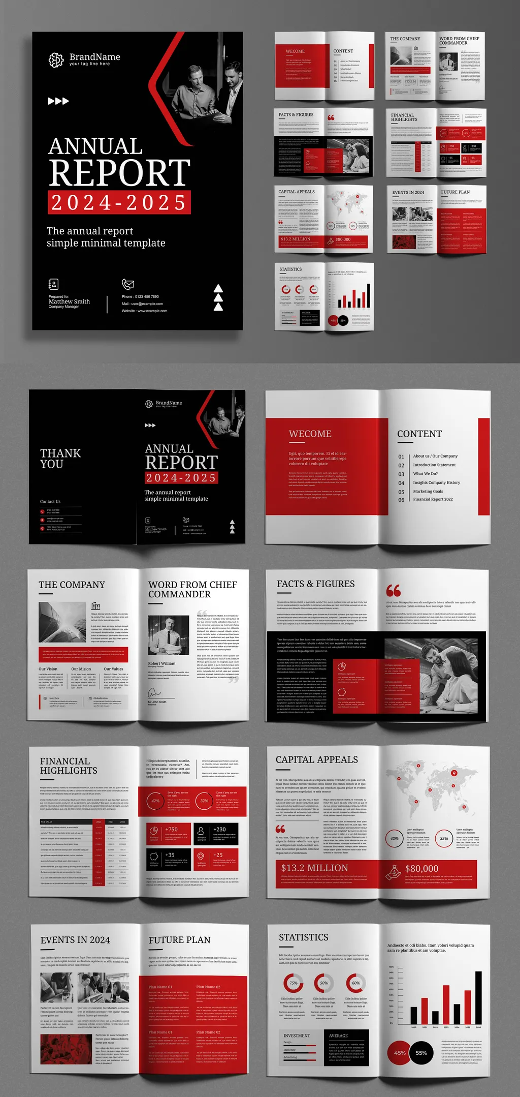 Adobestock - Annual Report Template 714968057