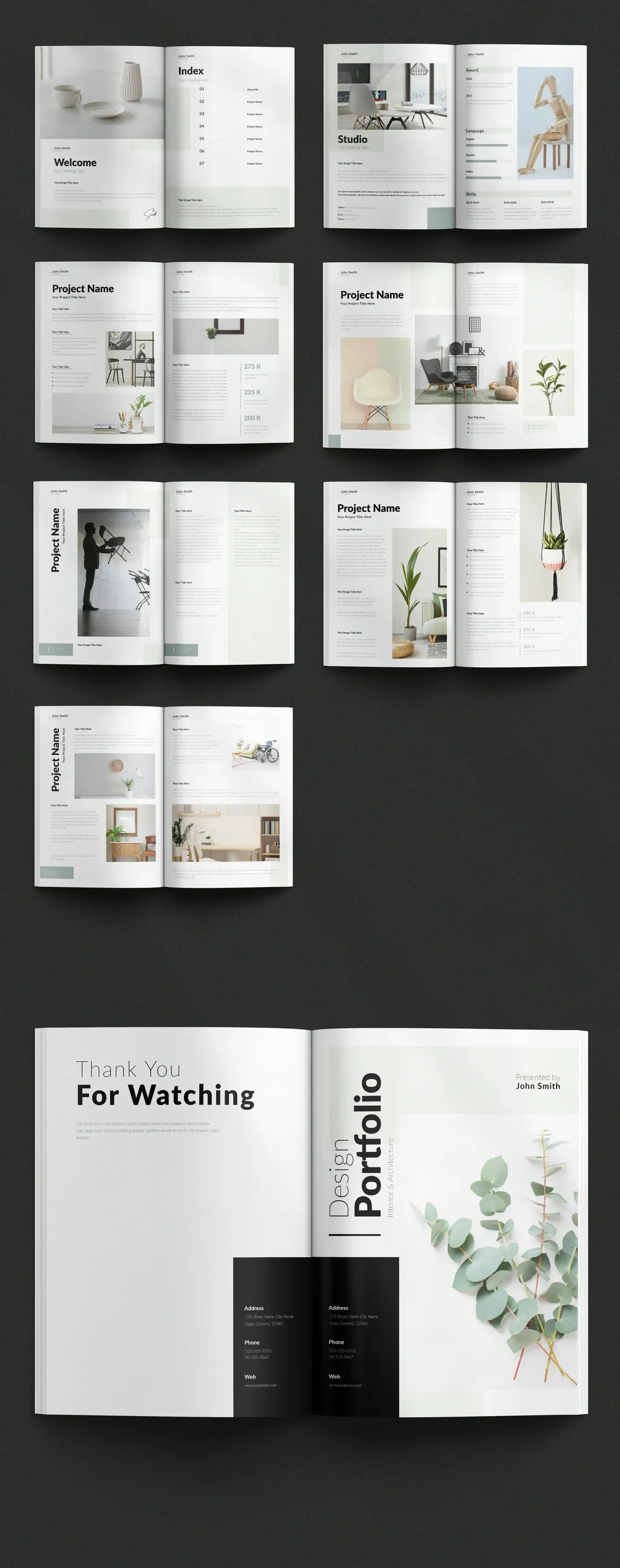 Adobestock - Design Portfolio Template 716563847