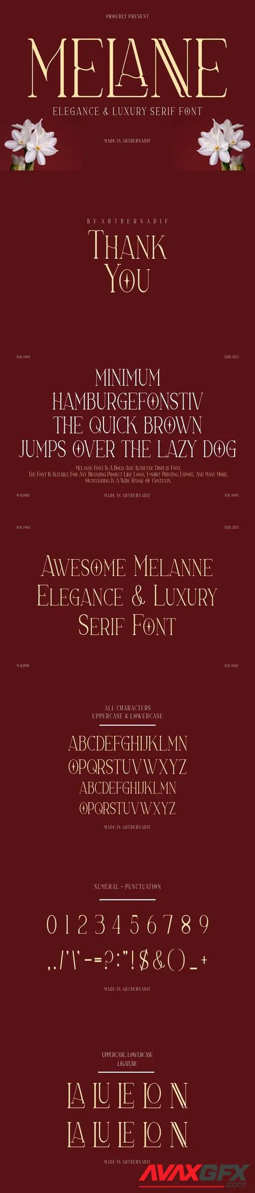 Melanne - Elegance & Luxury Serif Font