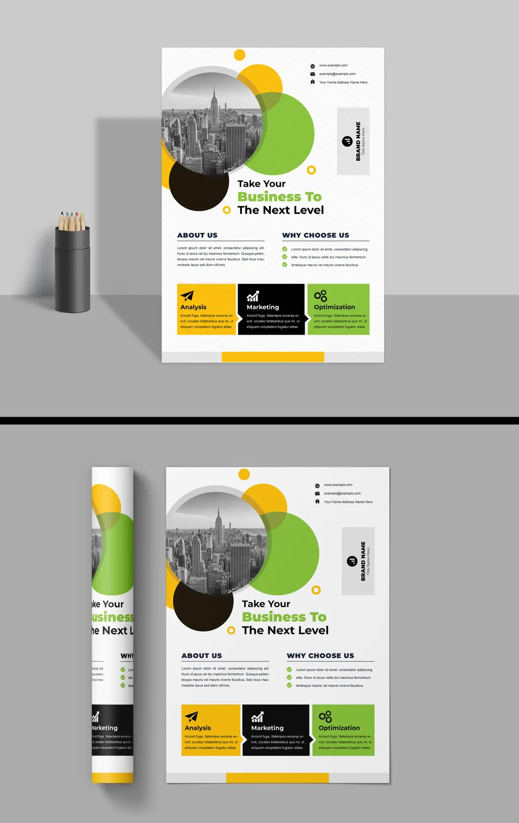 Adobestock - Business Flyer Design Layout 725281058