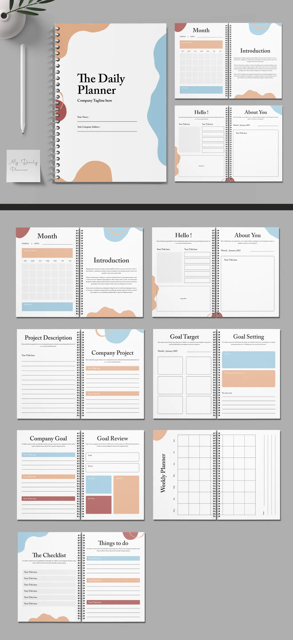 Adobestock - Daily Planner Template 723806421