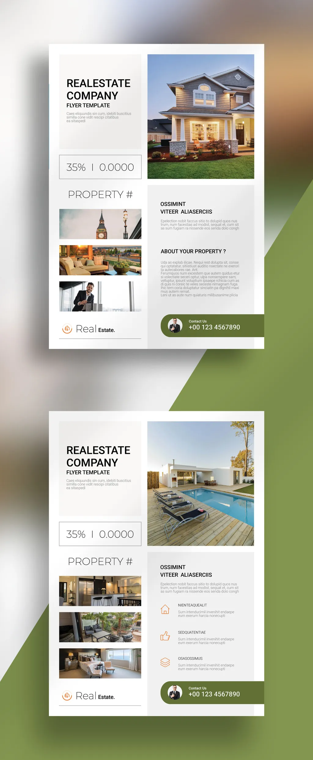 Adobestock - Real Estate Flyer Template 723774618