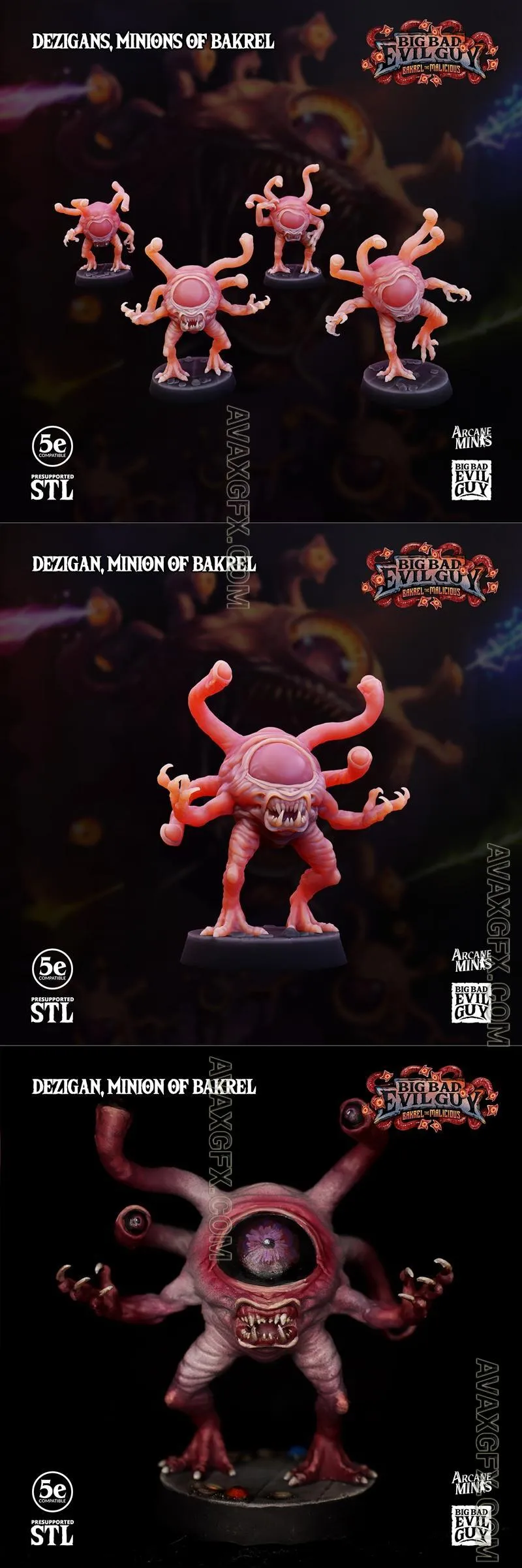 Arcane Minis - Dezigan - STL 3D Model