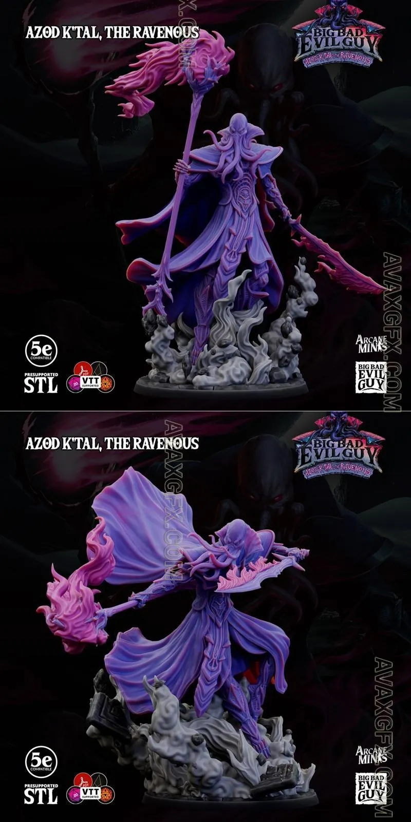 Azod Ktal The Ravenous V1 - STL 3D Model