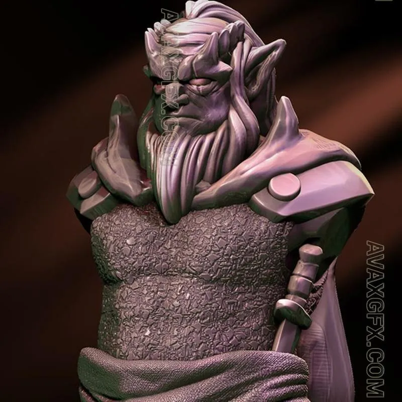 Hudson from Gargoyles Bust - STL 3D Model