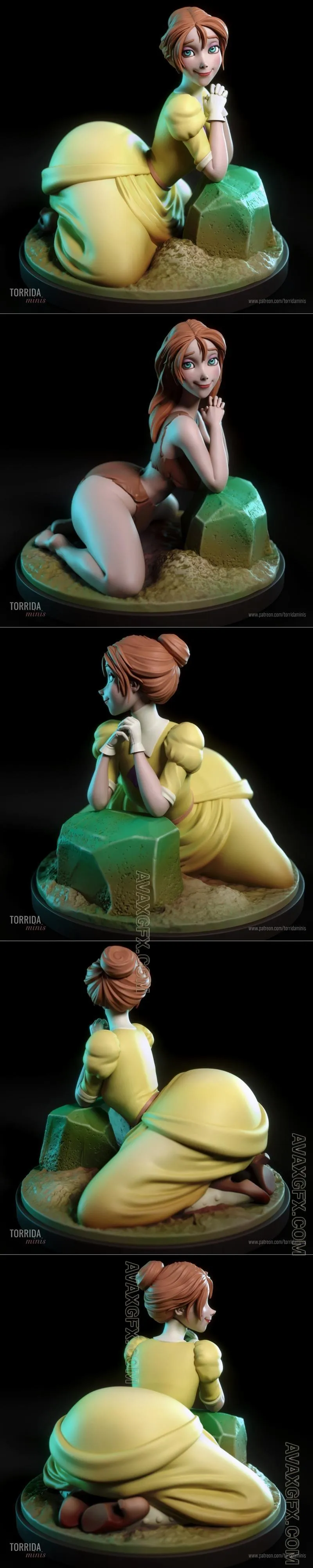 Torrida Minis - Jane Porter - STL 3D Model