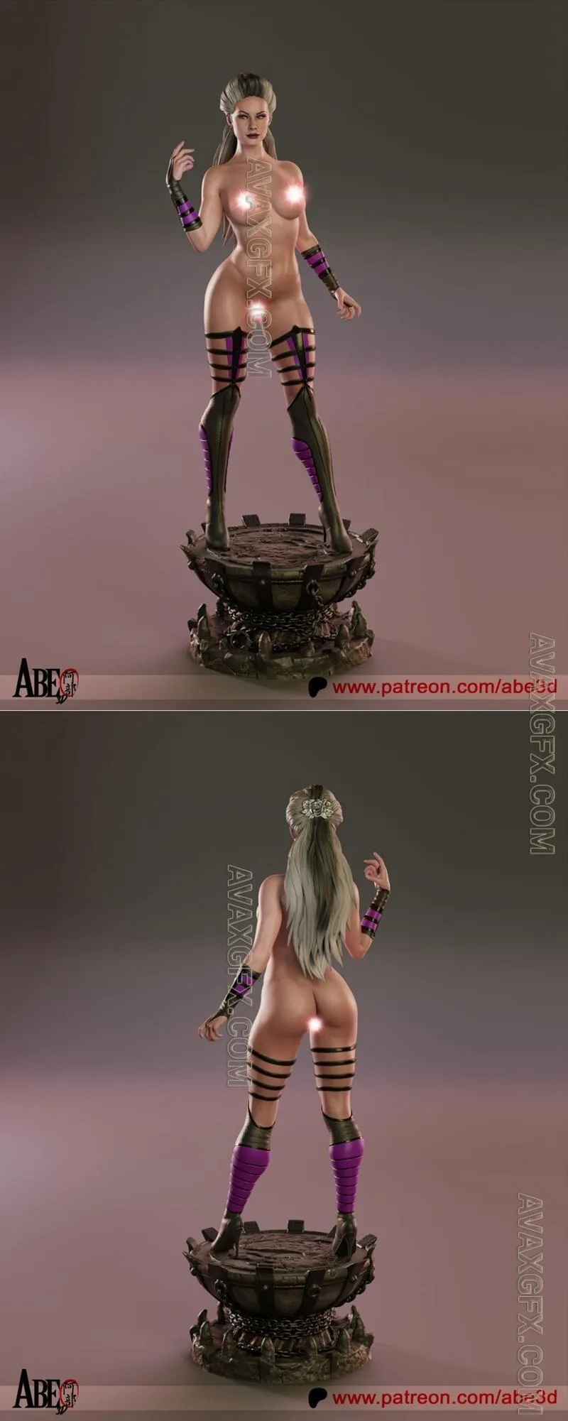 Abe3D - Sindel NSFW Version - STL 3D Model