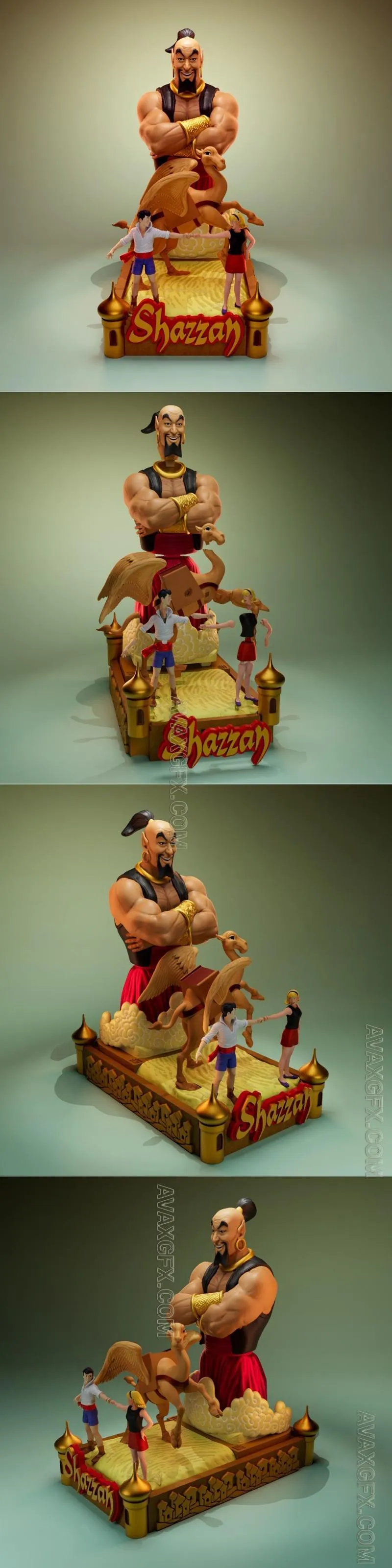 Shazzan Diorama - STL 3D Model
