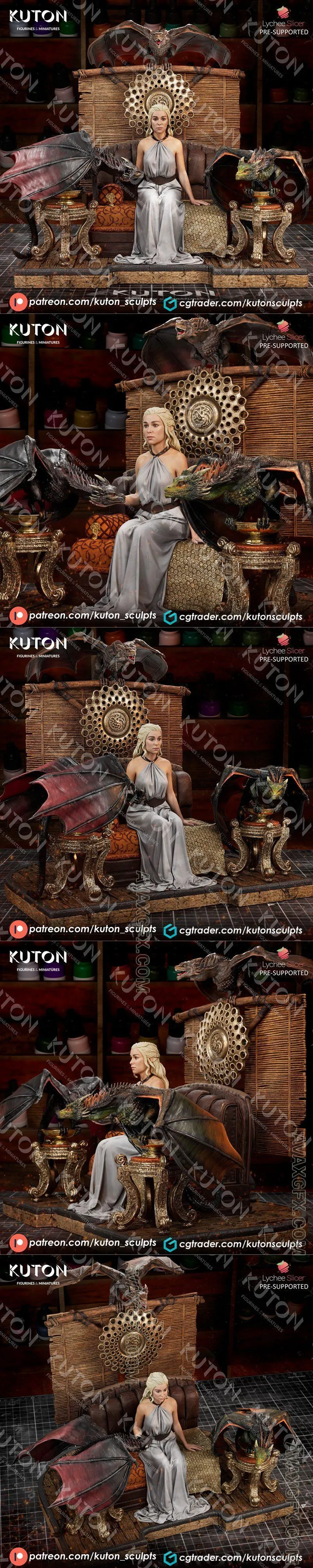 Kuton Figurines - Daenerys Targaryen - STL 3D Model