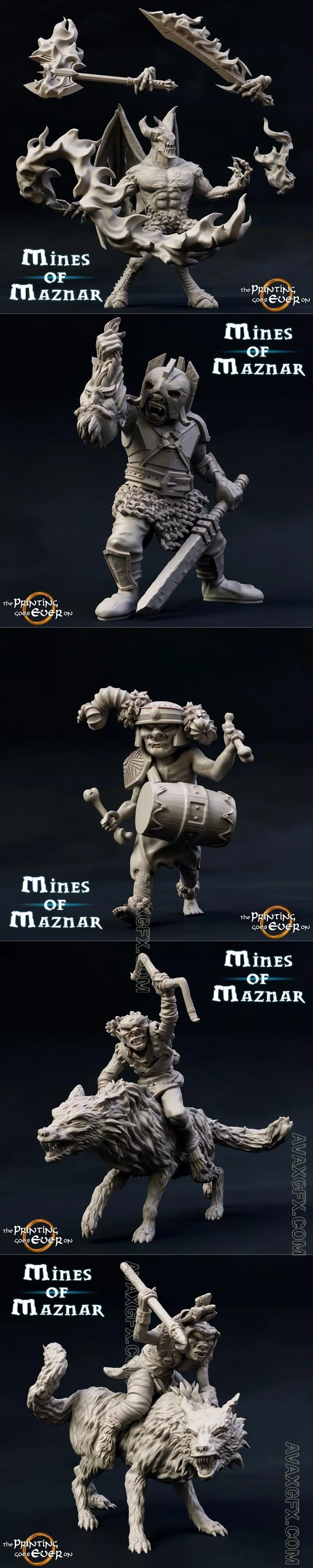 The Printing Goes Ever On - Mines of Maznar - STL 3D Model