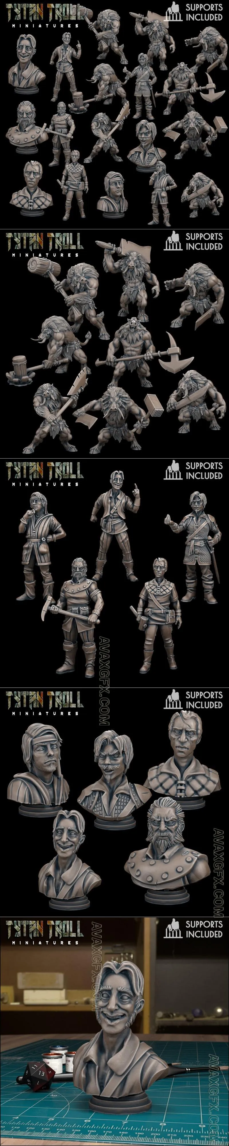 TytanTroll Miniatures April 2024 - STL 3D Model