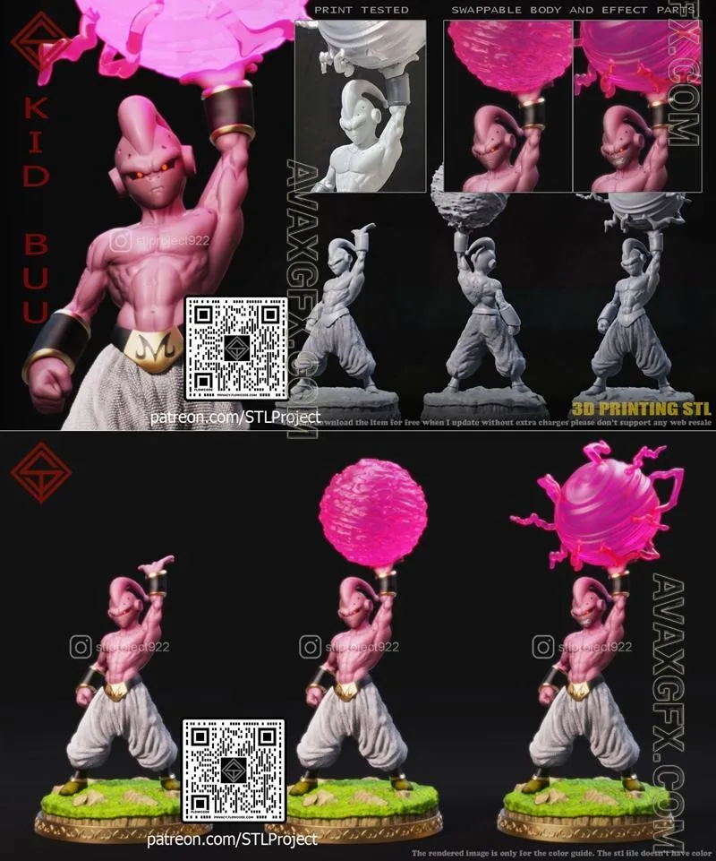 STL Project - Kid Buu - STL 3D Model