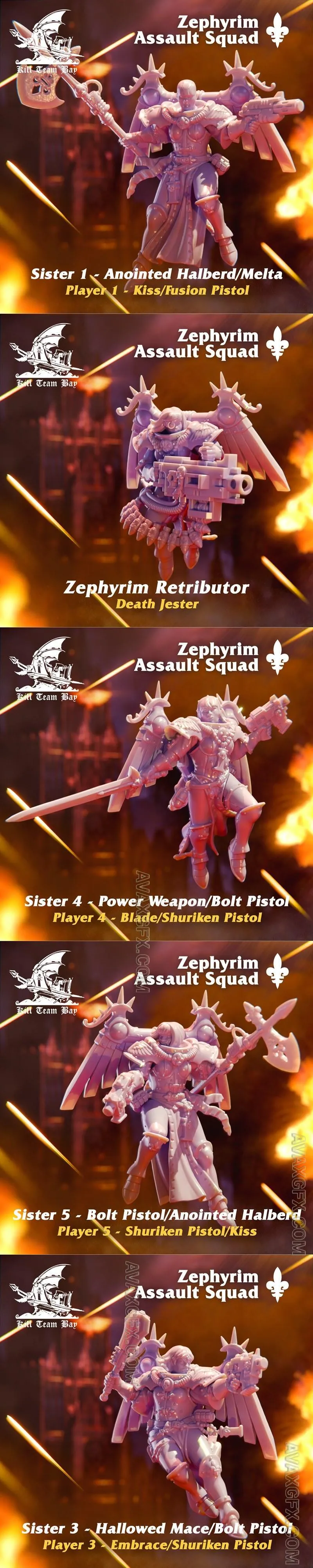 Zephyrim Assault Squad - STL 3D Model