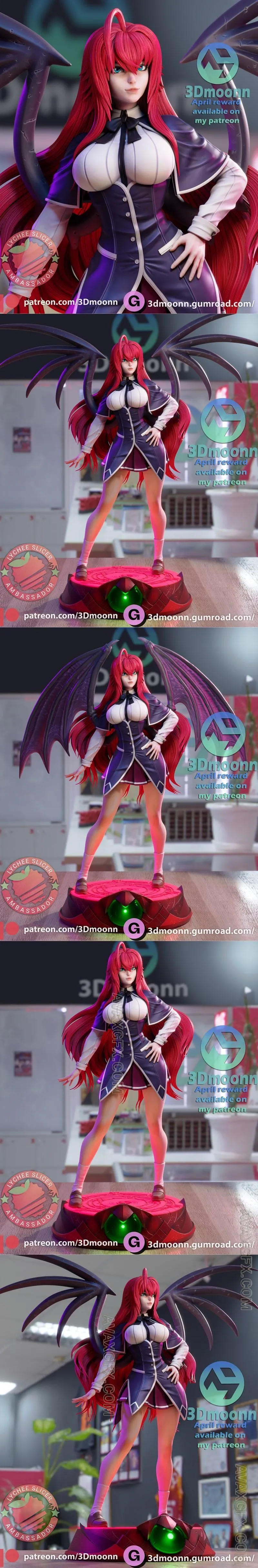 3Dmoonn - Rias - STL 3D Model