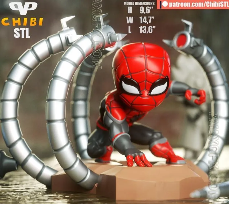 Spider-Man NWH Chibi - STL 3D Model