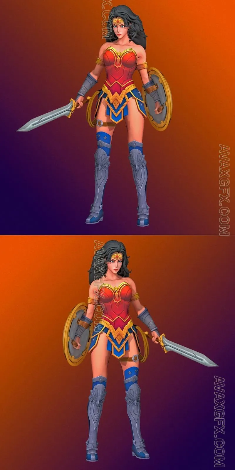 Wonder Woman - STL 3D Model