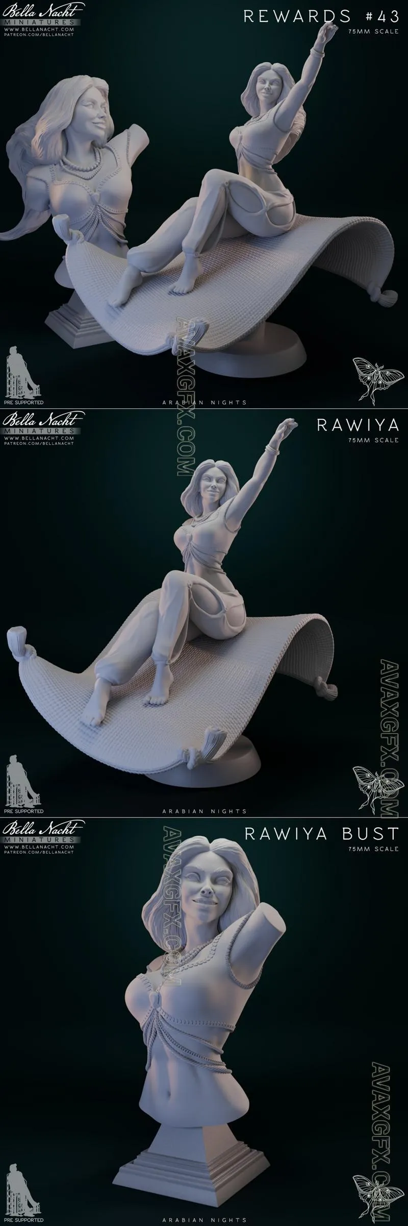 Bella Nacht Minis - Rawiya - STL 3D Model