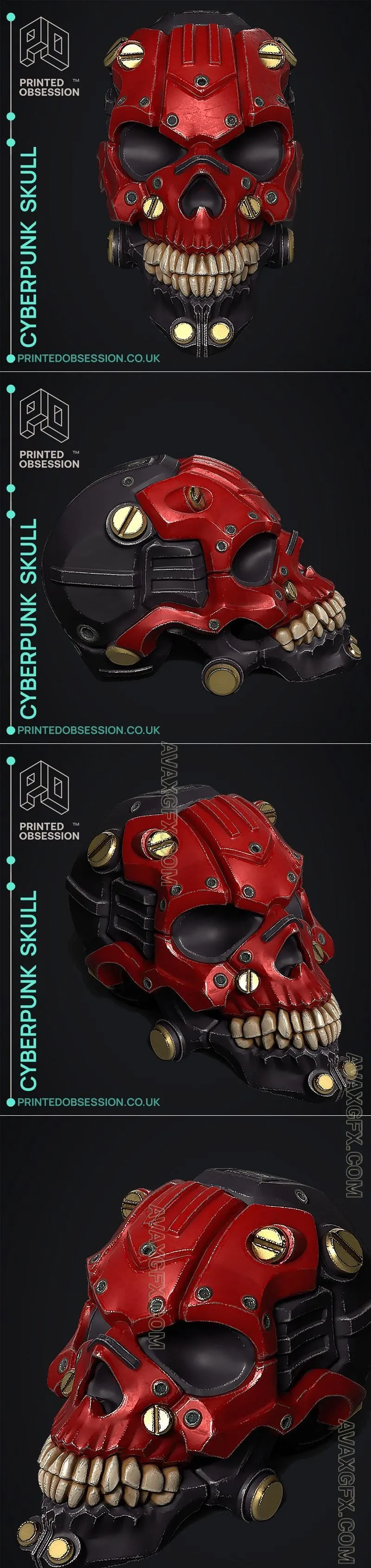 Mech Skull - STL 3D Model