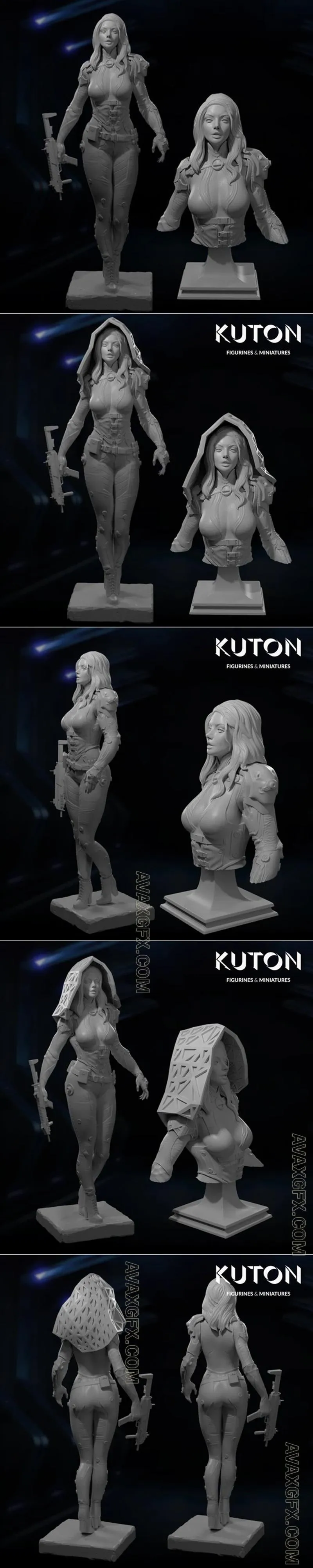 Kuton Figurines - Alicia - STL 3D Model