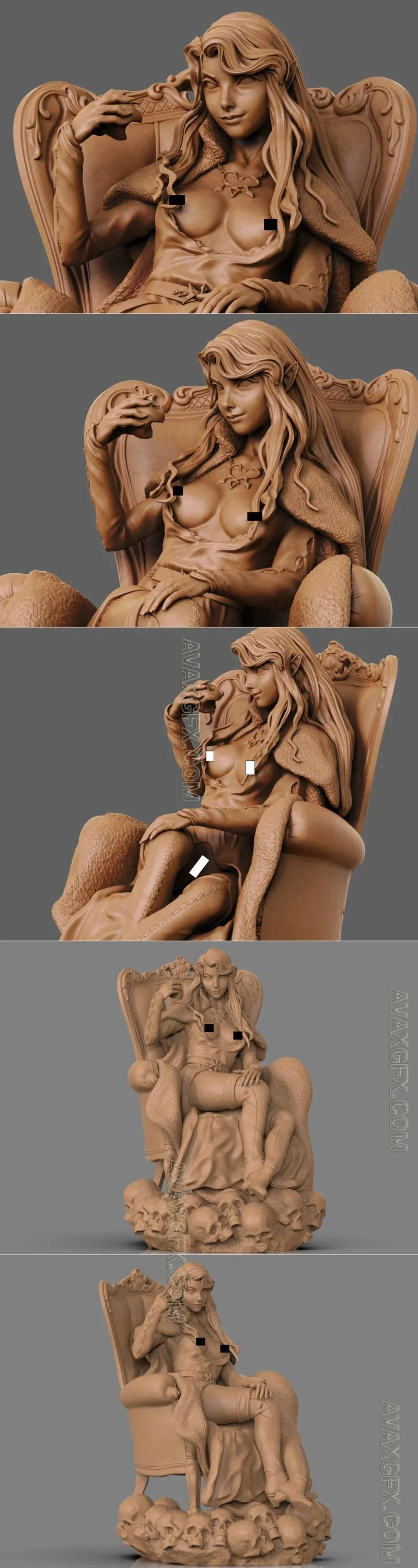 Ca 3d Studios - Lenore NSFW Version - STL 3D Model