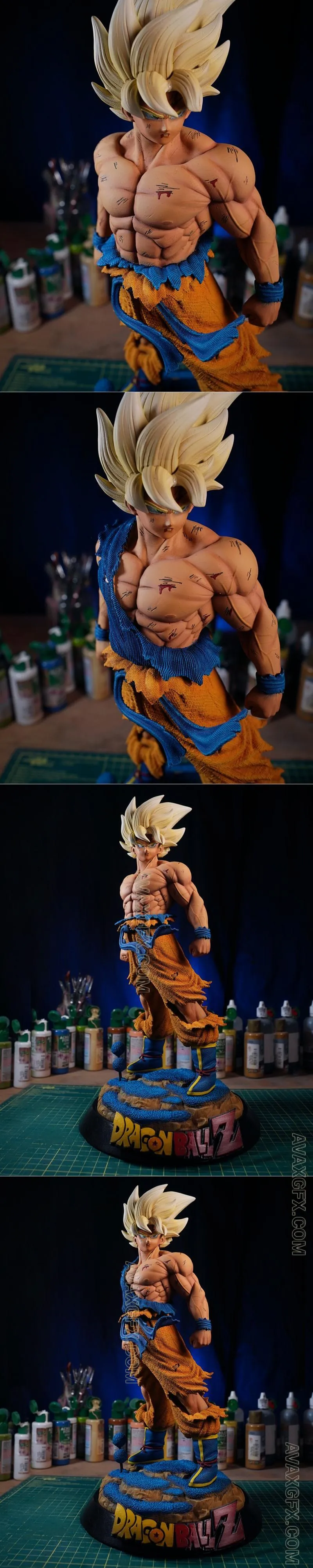 Super Saiyan Goku - STL 3D Model