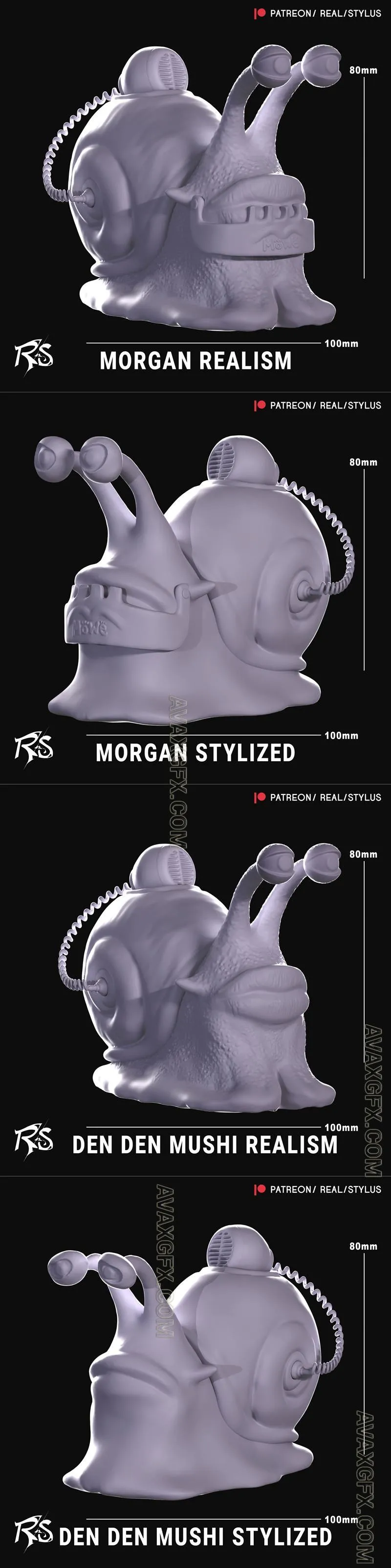 Den Den Mushi Morgan - STL 3D Model