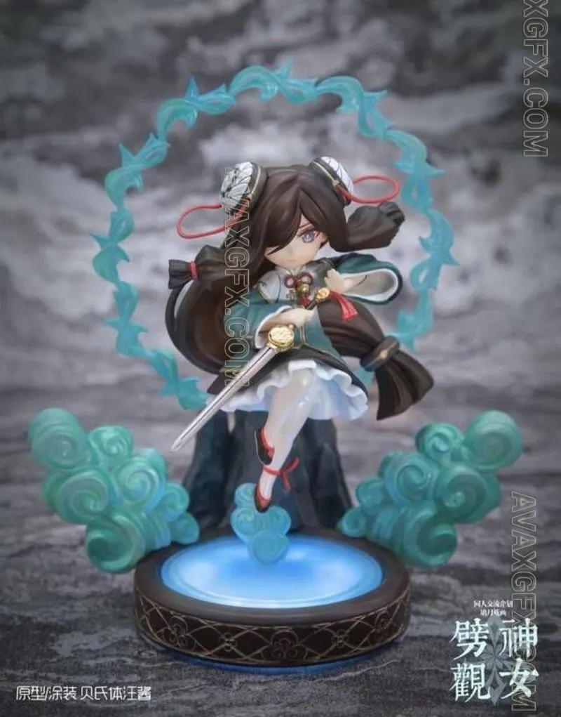 Genshin Impact Goddess Split - STL 3D Model