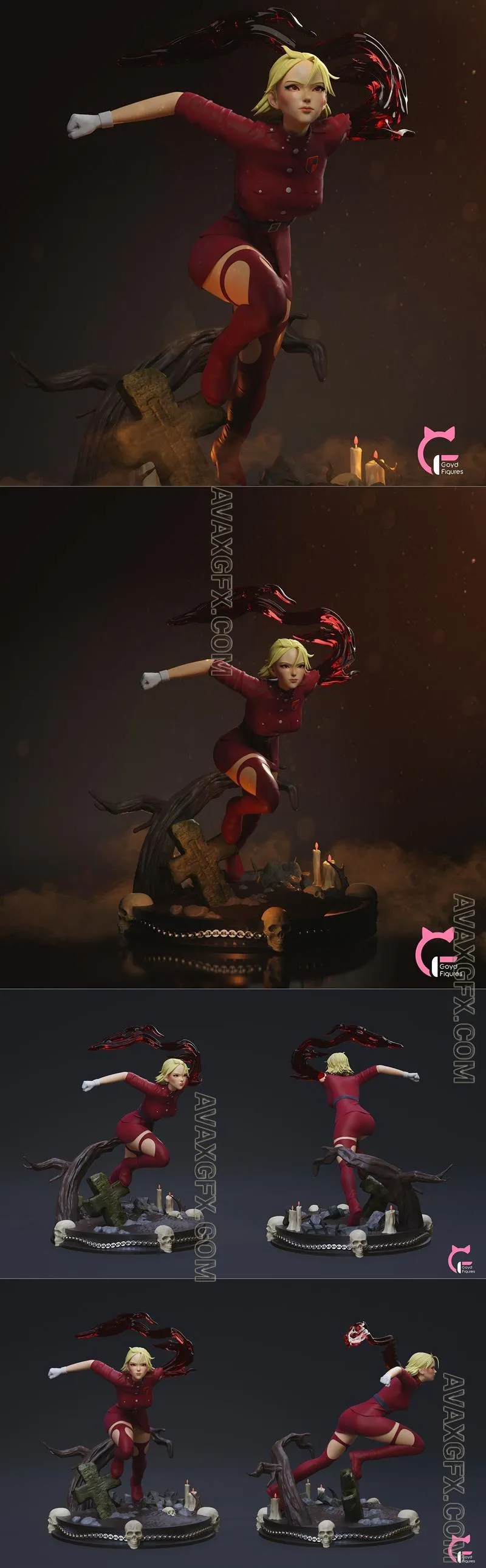 Goyd Figures - Seras Victoria - Hellsing - STL 3D Model