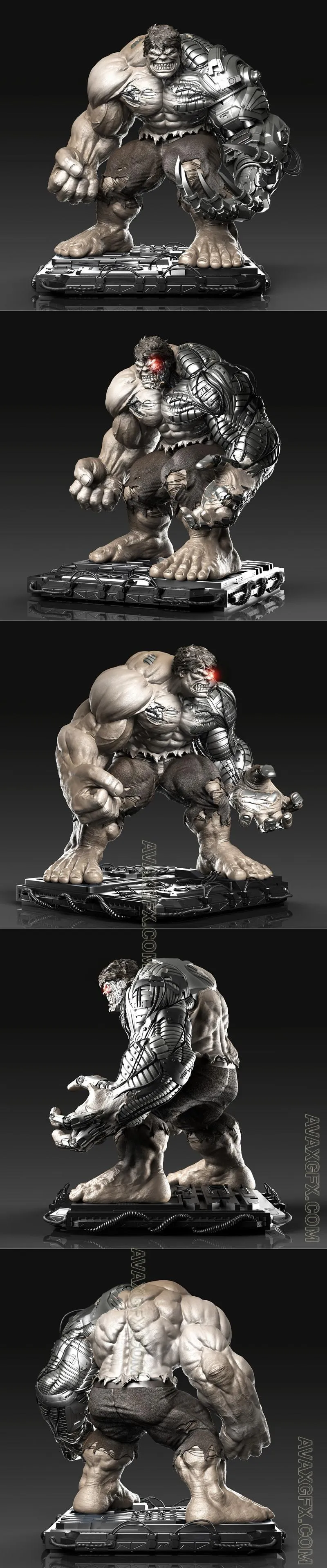 Cyborg Hulk - STL 3D Model