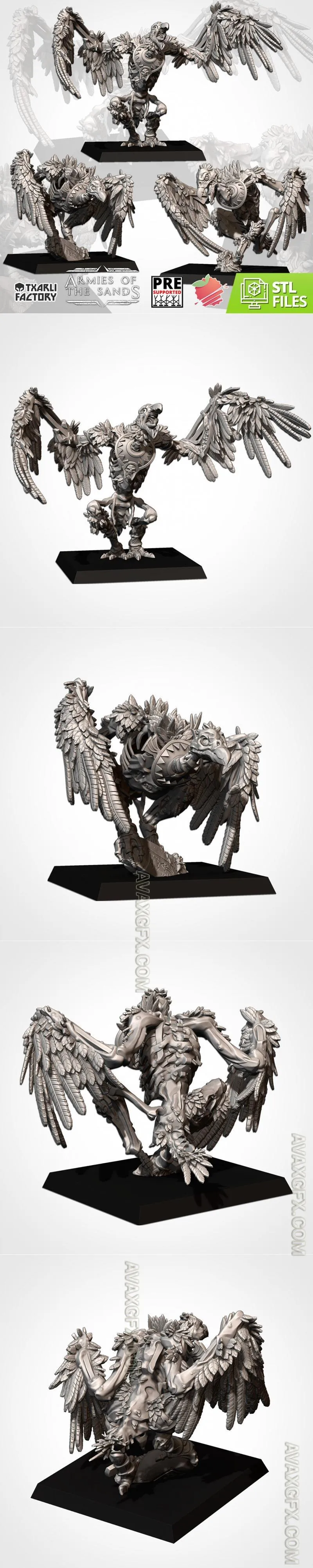 Undead Vultures - STL 3D Model