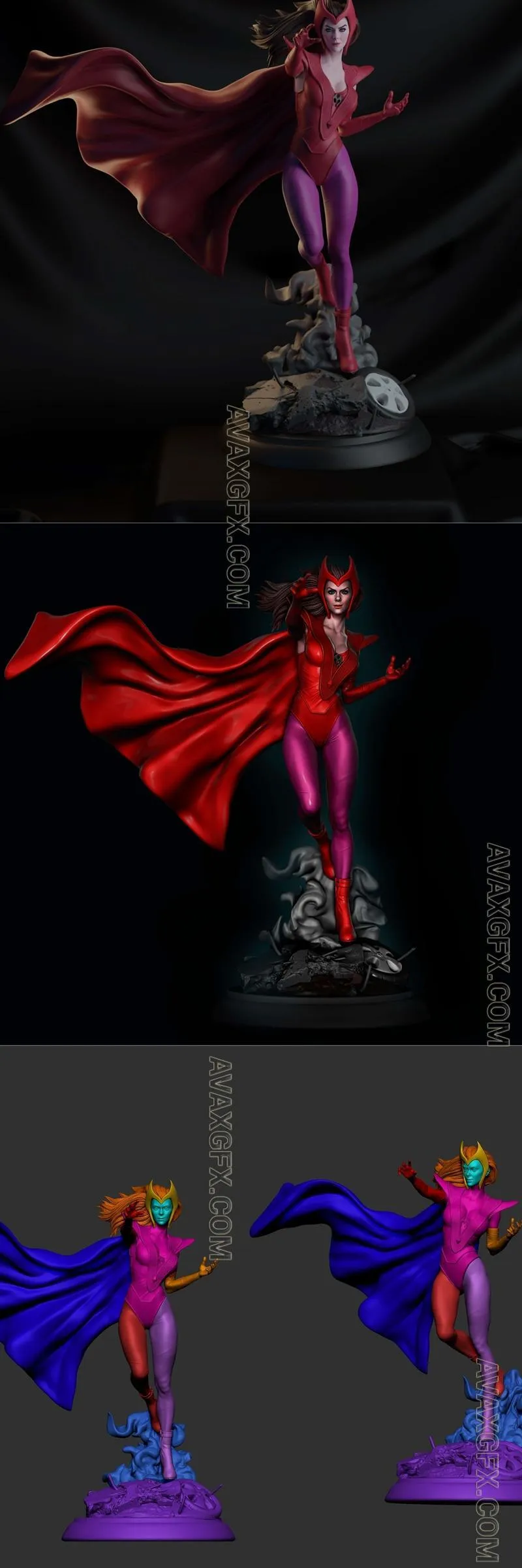 Scarlet Witch (Mike) - STL 3D Model