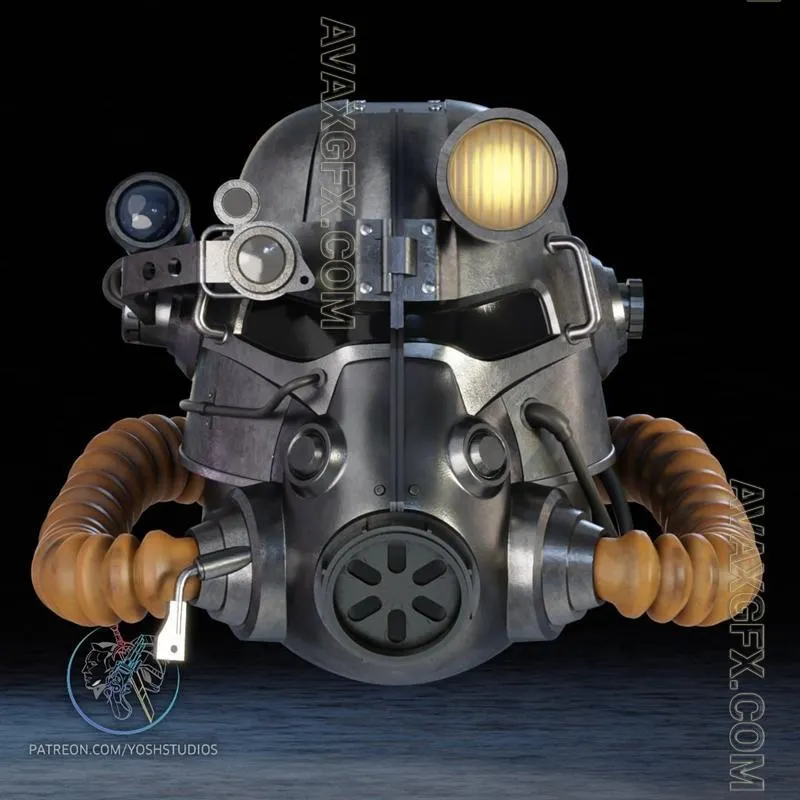 T-45 Fallout Helmet - STL 3D Model