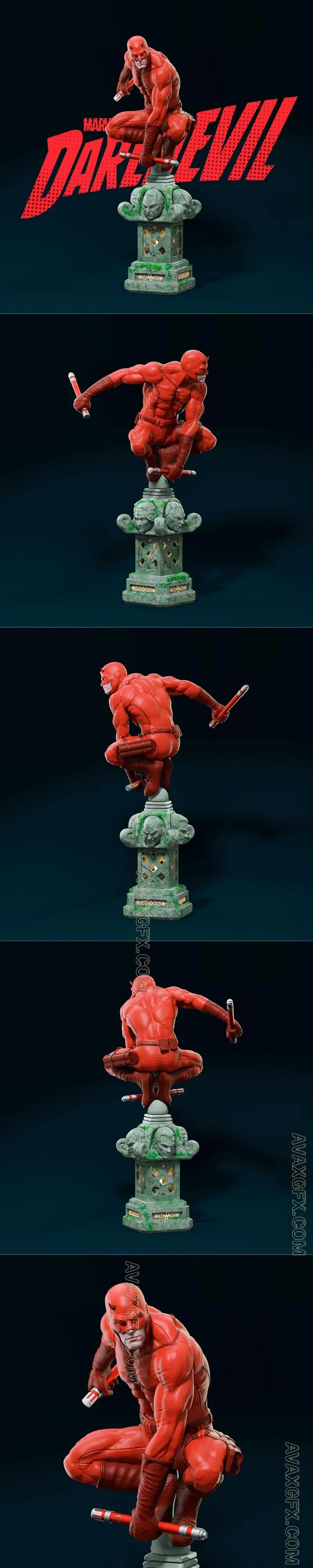Daredevil by Edson Carvalho - STL 3D Model