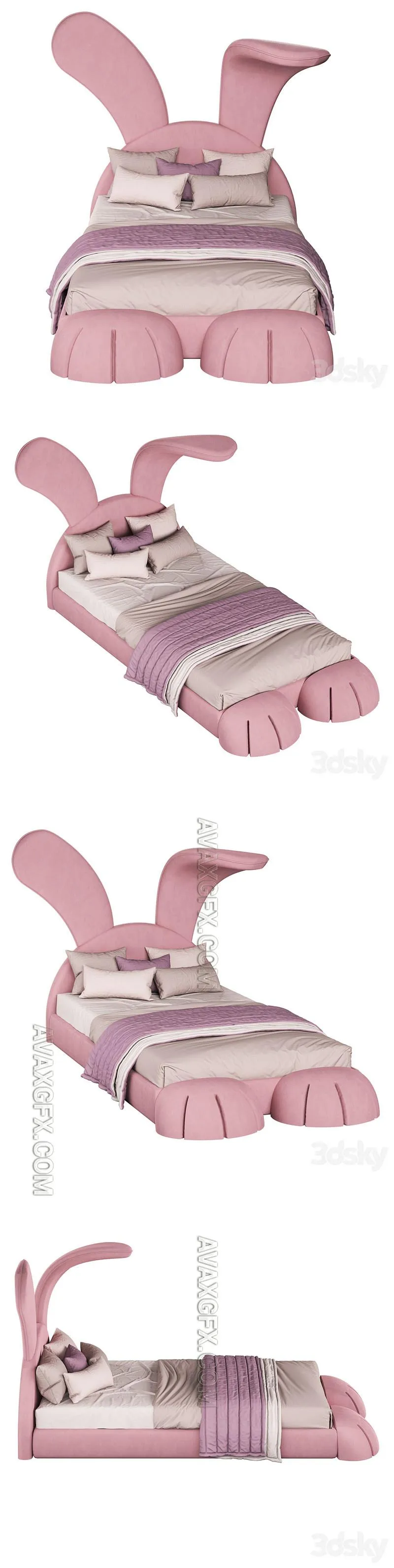 Mr.bunny bed - 3D Model