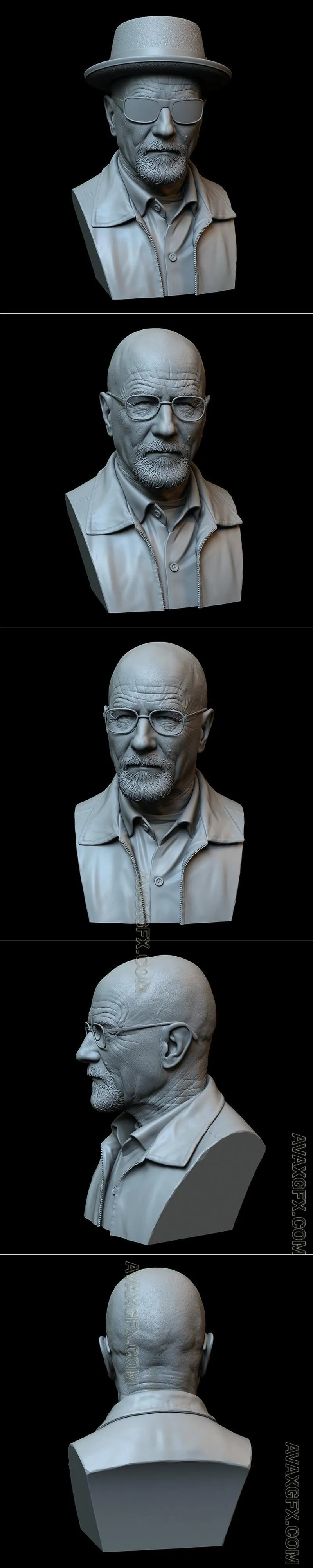 Walter White aka Heisenberg - STL 3D Model