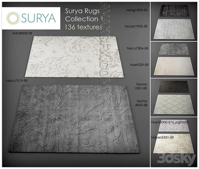 Surya rugs 1 - 3D Model