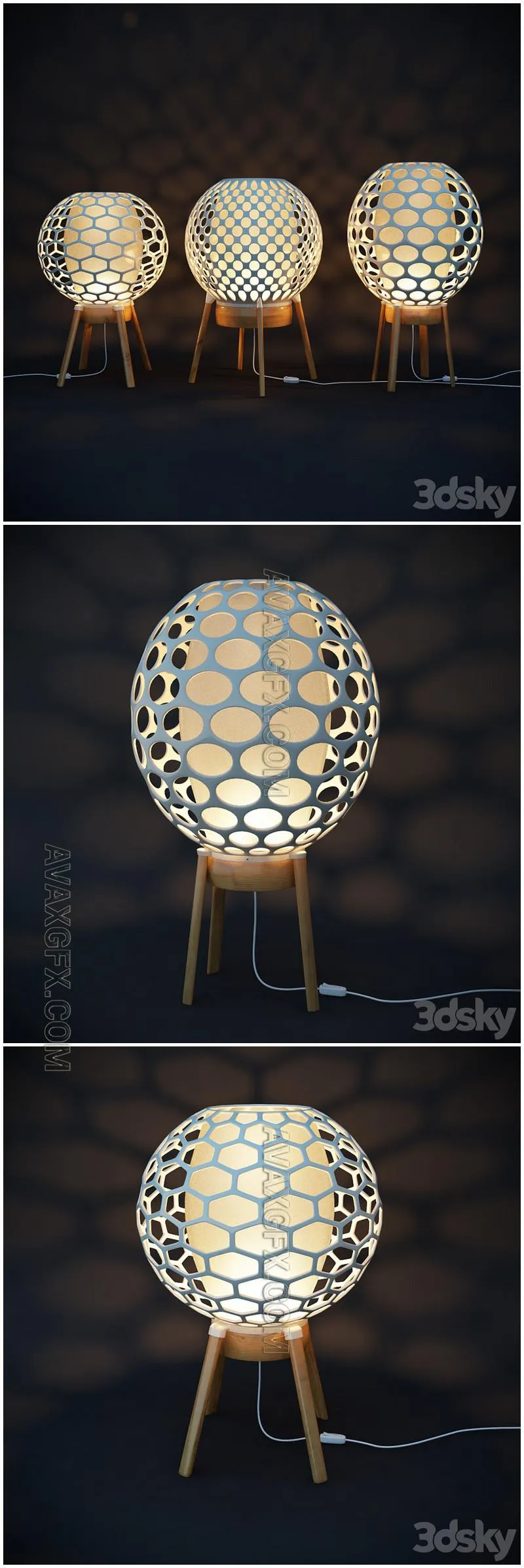 Designer lamps - 3D Model