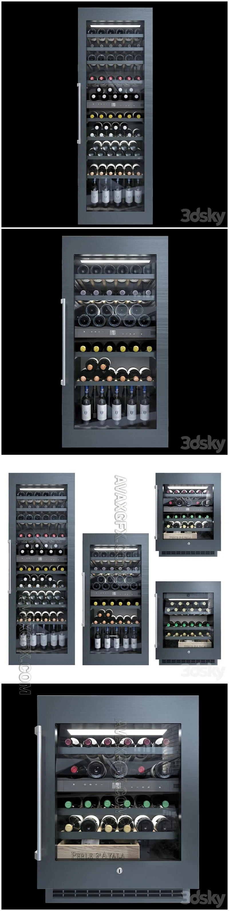Gaggenau Wine cabinets - 3D Model