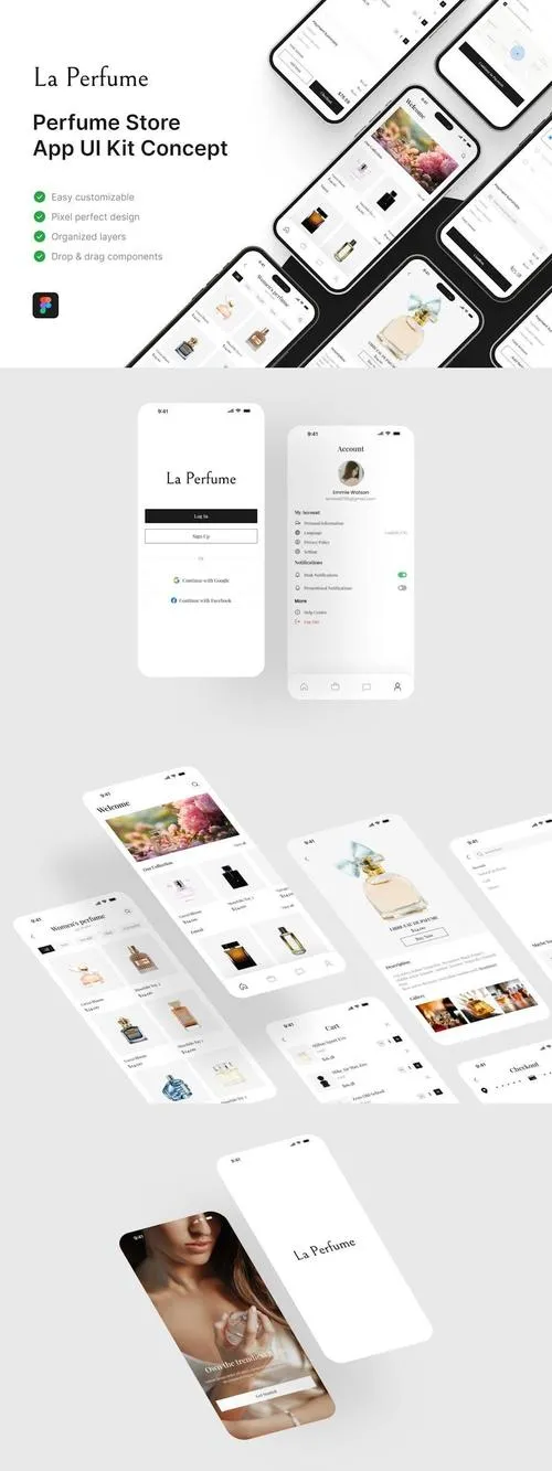 La Perfume - Perfume Store App UI Kit