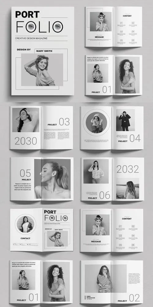 Portfolio Magazine Design Layout