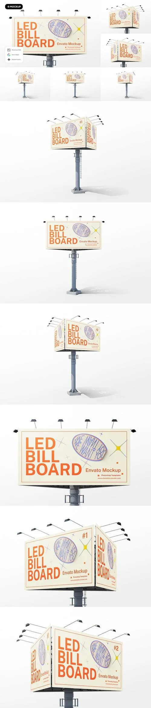 LED Billboard Mockup